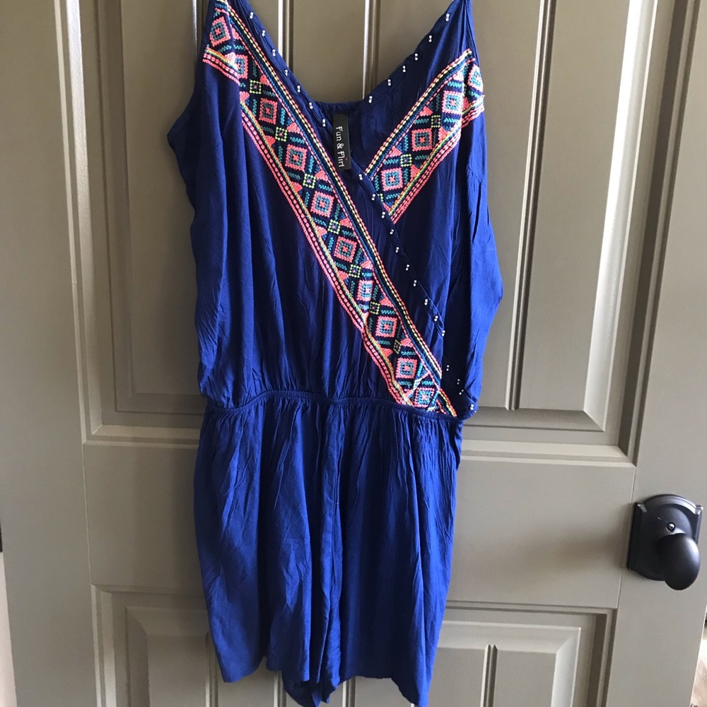 Blue romper